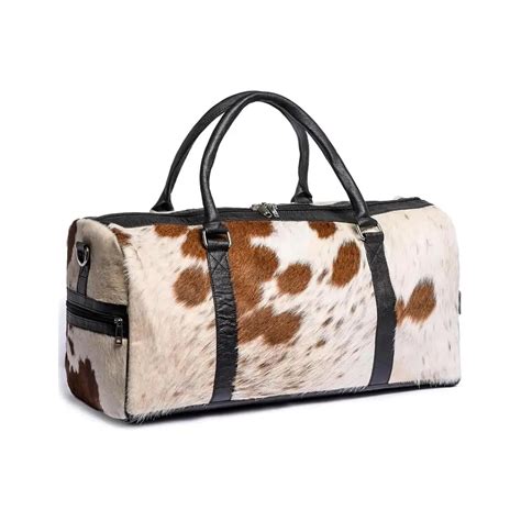 Genuine Cowhide Leather Men & Women Duffle Bag