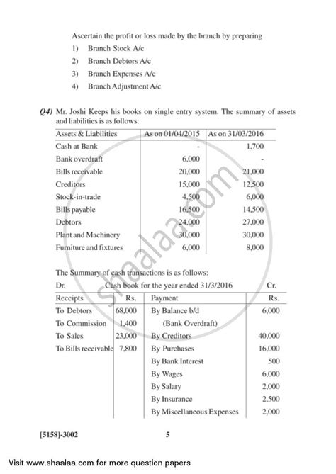 Advanced Accounting 2016-2017 Bachelor of Commerce (B.Com) 3rd Year ...