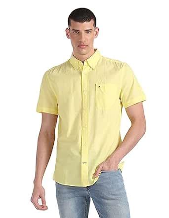 WAINWRIGHT SOLID SS RGF (BRIGHT SUNSHINE_XXL) : Amazon.in: Clothing ...