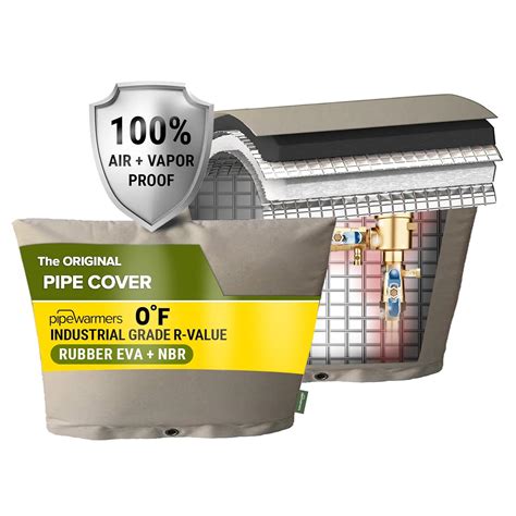 The Original Winter Pipe Insulation Cover (0˚F) - Extra-Thick EVA+NBR ...
