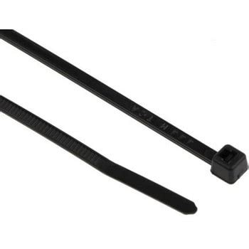 111-01980 T18R-PA66-BK 結束バンド 100mm x 2.5 mm 黒 ナイロン 66 1袋 1000個入 1袋(1000 ...