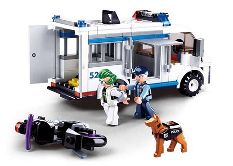Buy Sluban Police Escort Vehicle Building Blocks for Ages 6+ Online at ...