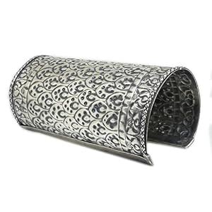 Buy THE STYLE COURTYARD Women's Rajasthani Style Oxidized Broad Cuff ...