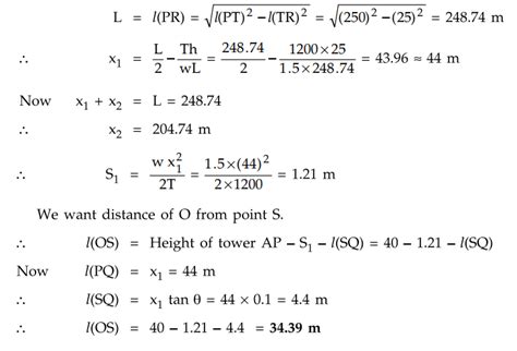 Calculation of Sag and Tension - supports at Equal Level - Supports at ...