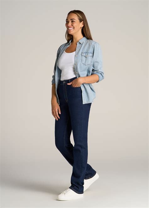 Harper High Rise Straight Stretch Tall Women's Jeans | American Tall
