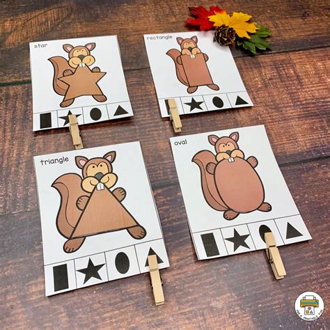 Squirrels and Acorns Preschool Activity Pack