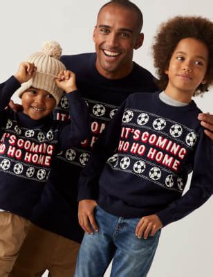 Pure Cotton Football Christmas Jumper