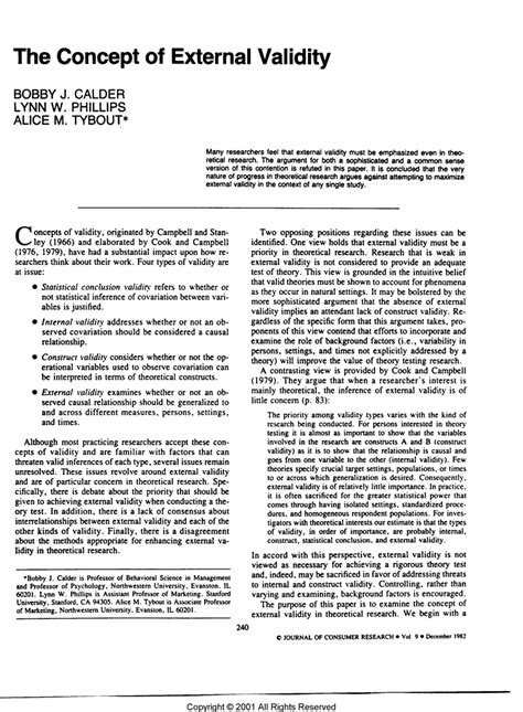 Image result for External Validity Research