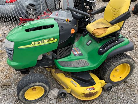 48IN JOHN DEERE L120 RIDING LAWN TRACTOR NON RUNNING PARTS MOWER GSA ...