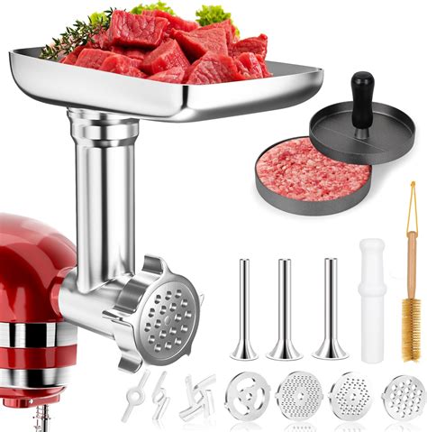 Amazon.com: Stainless Steel Meat Grinder Attachment for KitchenAid ...
