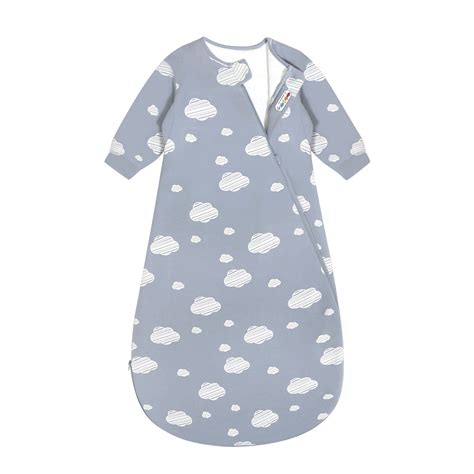 Camel Wool Long Sleeve Sleep Sack 1.0 TOG - Blue Sky | Kaiya Baby