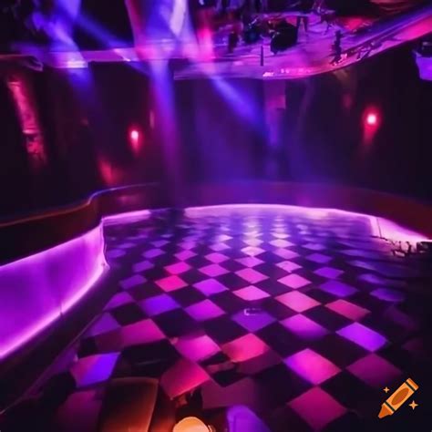 Nightclub insight, dance floor, ambient light