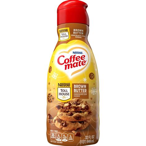 Nestle Coffee Mate Liquid Coffee Creamer - Brown Butter Chocolate Chip ...