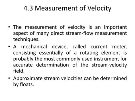 Image result for Stream Flow Measurement PDF