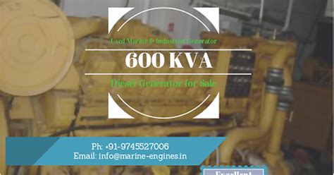 600 KVA Diesel Generator for Sale | Ship Machinery | Used Recondition