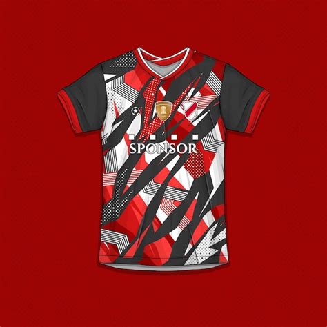 Sublimation exercise clothing vectors customizable football jersey ...