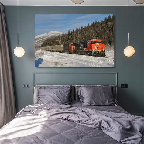Buy QLAZO Canada Train Iceberg Railway Slow Travel Retro Poster for ...