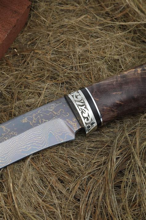 Buy Custom Knife Varan - Laminated Damascus Steel - Karelian Birch ...