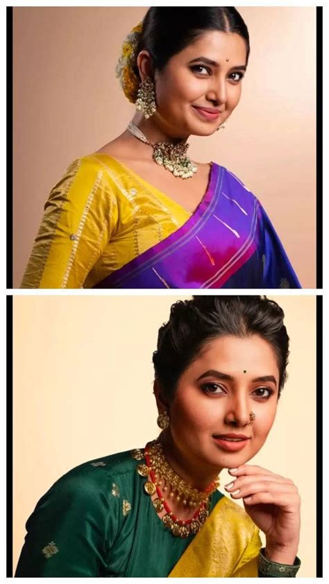 Prajakta Mali and her saree looks
