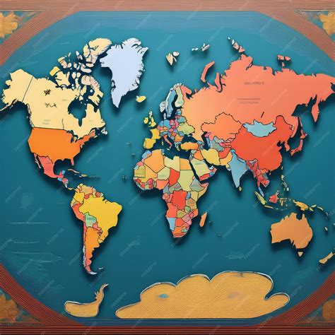 World Map with Colors 的图像结果