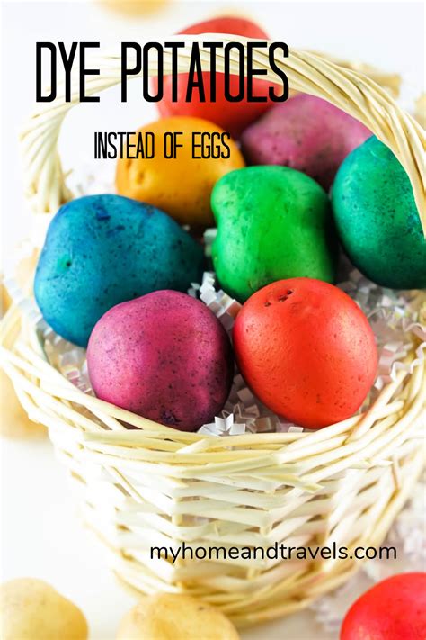 How to Dye Potatoes Instead of Eggs for Easter - My Home and Travels