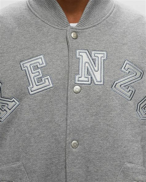 Kenzo Academy Bomber Grey Bomber Jackets Kenzo
