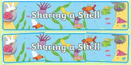 Sharing Is Caring Display Banner (teacher made) - Twinkl