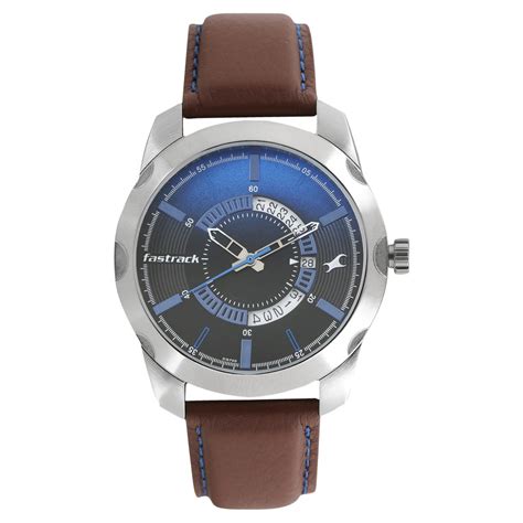 Buy Online Fastrack All Nighters Quartz Analog with Date Black Dial ...