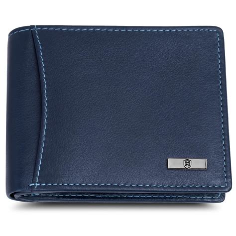 HORNBULL Themes Navy RFID Blocking Leather Wallet for Men | Wallets Men ...