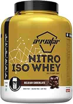 AVVATAR NITRO ISO WHEY | 2Kg | Belgian Chocolate | Made with Fresh Cow ...