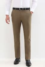 Buy Men Brown Slim Fit Solid Formal Trousers Online - 39736689 | Allen ...