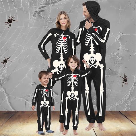 Awdenio Family Halloween Pajamas Matching Sets Hooded Couples Men Pjs ...