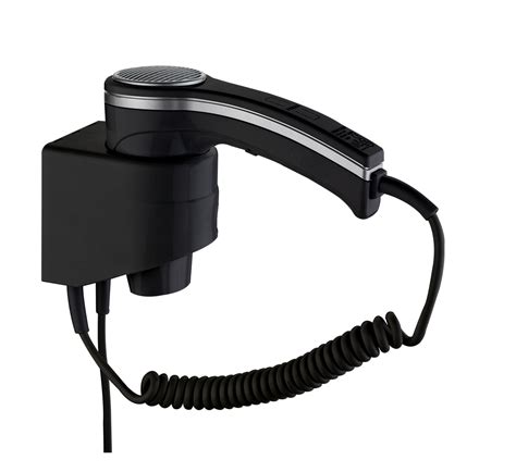 ABS Professional Wall Mounted Hair Dryer in Black Colour