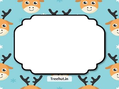 Deer Free Printable Labels, 3x4 inch Name Tag