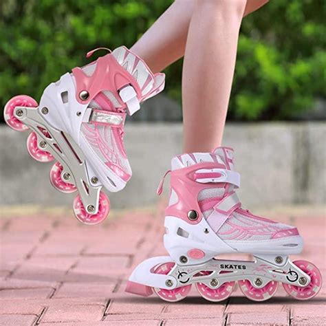ZAGILY 4 Wheels Inline Adjustable Skates Skating Shoes for Boys & Girls ...