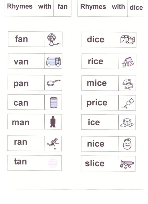 Words That Rhyme With "Man" Worksheets | 99Worksheets