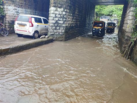Pune Video: Commuters Struggle Through Waterlogged Khadki Underpass