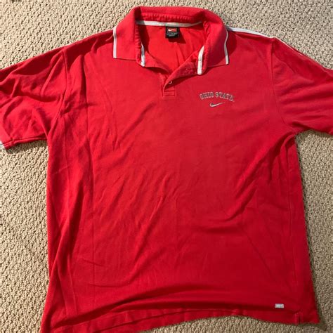 90s Ohio state polo #osu #buckeyes #vintagenike... - Depop