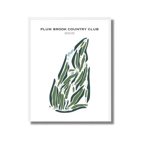 Plum Brook Country Club, OH | Golf Course Map, Golf Map, Golfer Gift ...