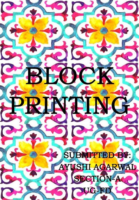 Image result for Block Printing Examples