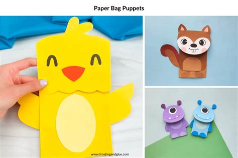 Animal Free Printable Paper Bag Puppet Templates