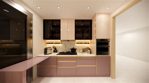 Modern Kitchen Design with Elegant Touches - Home One Interior & Furniture