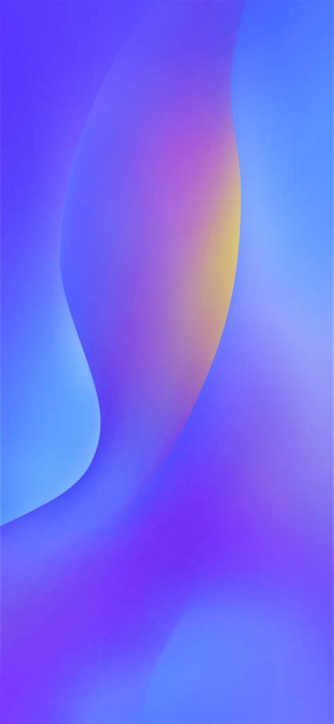 Purple And Blue Gradients Wavy Huawei Honor HarmonyOS Google AndroidOS ...