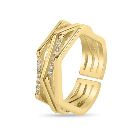 Twisted Geometry Ring | Fab Couture