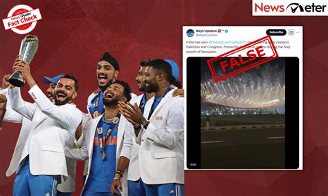 Fact Check: India wins Champions Trophy– videos of fireworks display at ...