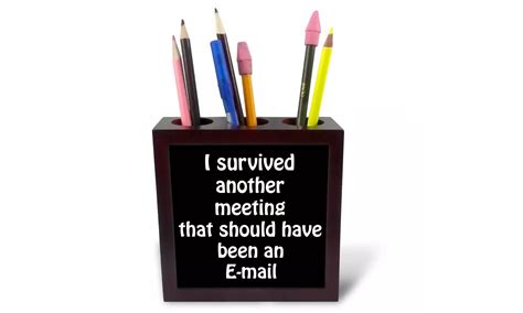 Tile Pen Holder - I survived... | Groupon Goods