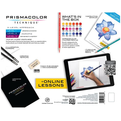 Buy Prismacolor Technique Drawing Set, Level 1 Drawing & Shading, 26 ...