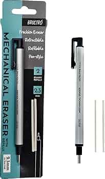 BRUSTRO Mechanical Precision Retractable Eraser | 2.3mm - Ultra-Fine ...