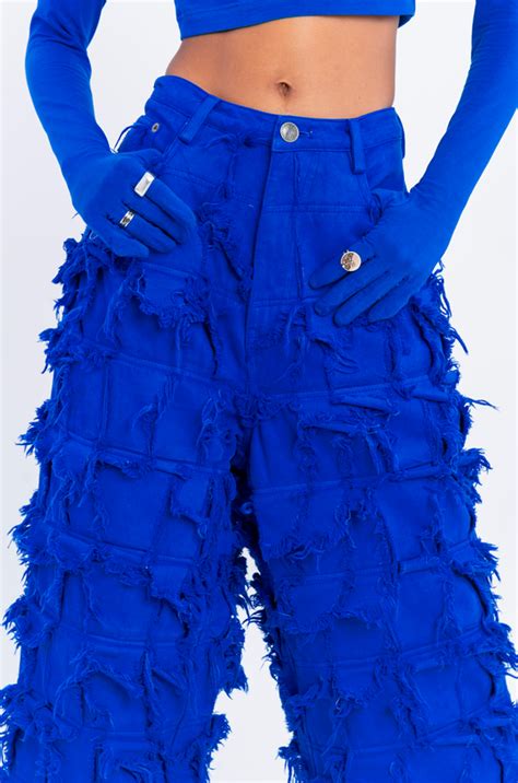 Handcrafted 1000 Panel Distressed Jeans (Blue) – HUEMN