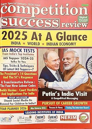 Amazon.in: Buy Competition Success Review -January - 2026. INDIA. WORLD ...